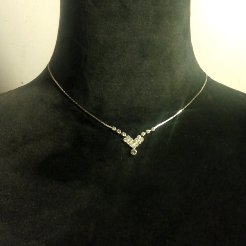 'Silver and Diamond' necklace.